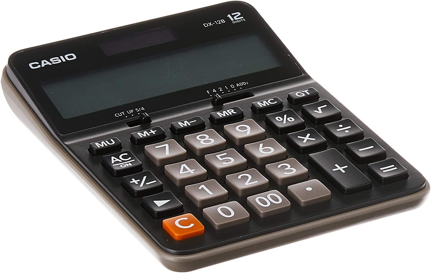 Casio Dx-12B Siyah 12 Hane Hesap Makinesi Casio Dx-12B Siyah 12 Hane Hesap Makinesi