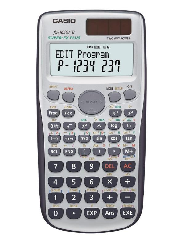 Casio FX-3650P II Bilimsel Fonksiyonlu Hesap Makinesi Casio FX-3650P II Bilimsel Fonksiyonlu Hesap Makinesi
