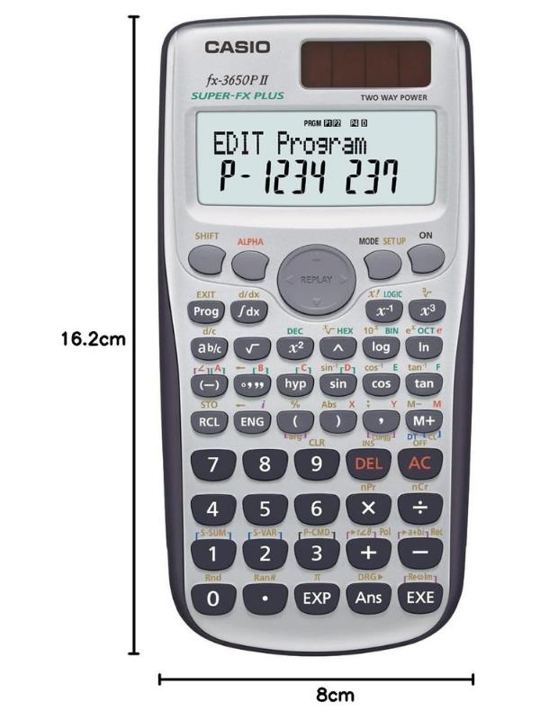Casio FX-3650P II Bilimsel Fonksiyonlu Hesap Makinesi Casio FX-3650P II Bilimsel Fonksiyonlu Hesap Makinesi