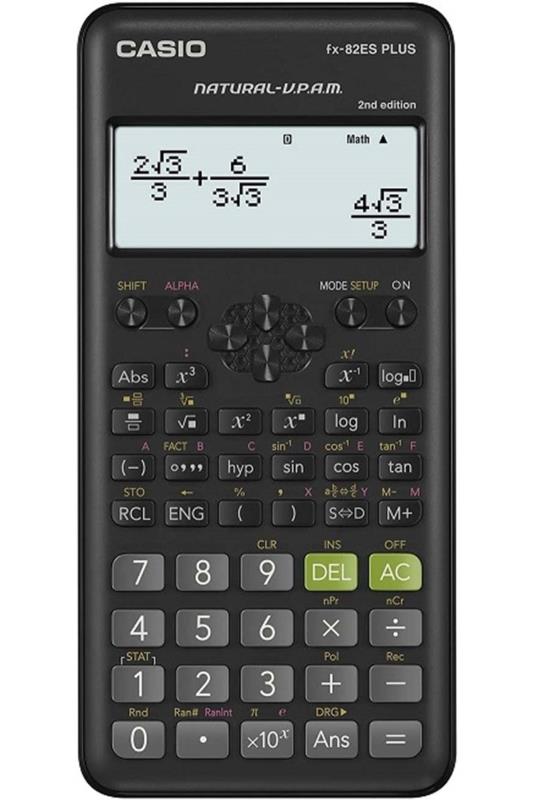 Casio FX-82ES Plus Siyah Bilimsel Fonksiyonlu Hesap Makinesi 2.Versiyon Casio FX-82ES Plus Siyah Bilimsel Fonksiyonlu Hesap Makinesi 2.Versiyon