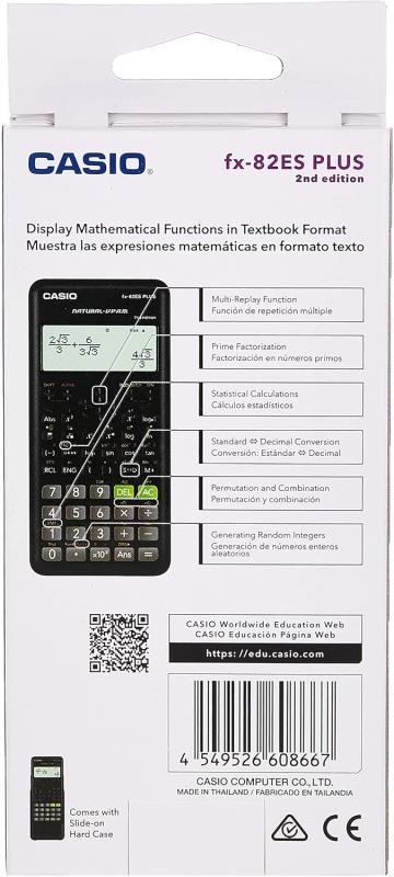 Casio FX-82ES Plus Siyah Bilimsel Fonksiyonlu Hesap Makinesi 2.Versiyon Casio FX-82ES Plus Siyah Bilimsel Fonksiyonlu Hesap Makinesi 2.Versiyon