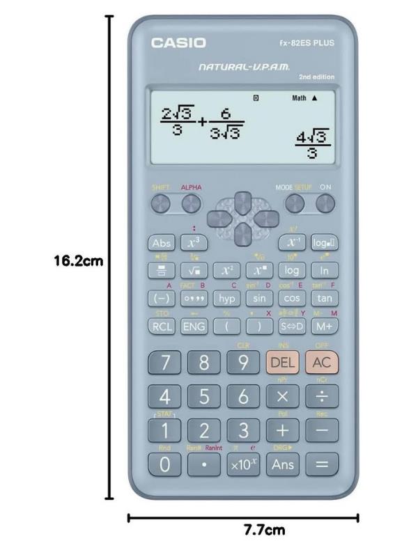 Casio FX-82ES Plus Mavi Bilimsel Fonksiyonlu Hesap Makinesi Casio FX-82ES Plus Mavi Bilimsel Fonksiyonlu Hesap Makinesi