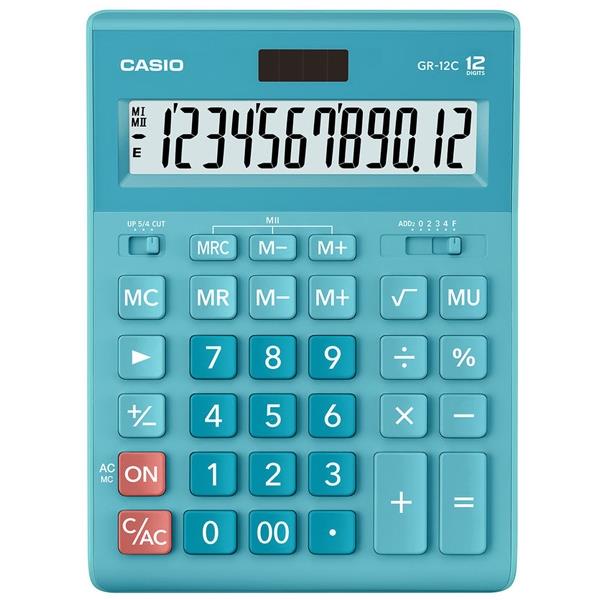 Casio Gr-12C-Lb 12 Mavi 12 Hane Masa Üstü Hesap Makinesi Casio Gr-12C-Lb 12 Mavi 12 Hane Masa Üstü Hesap Makinesi
