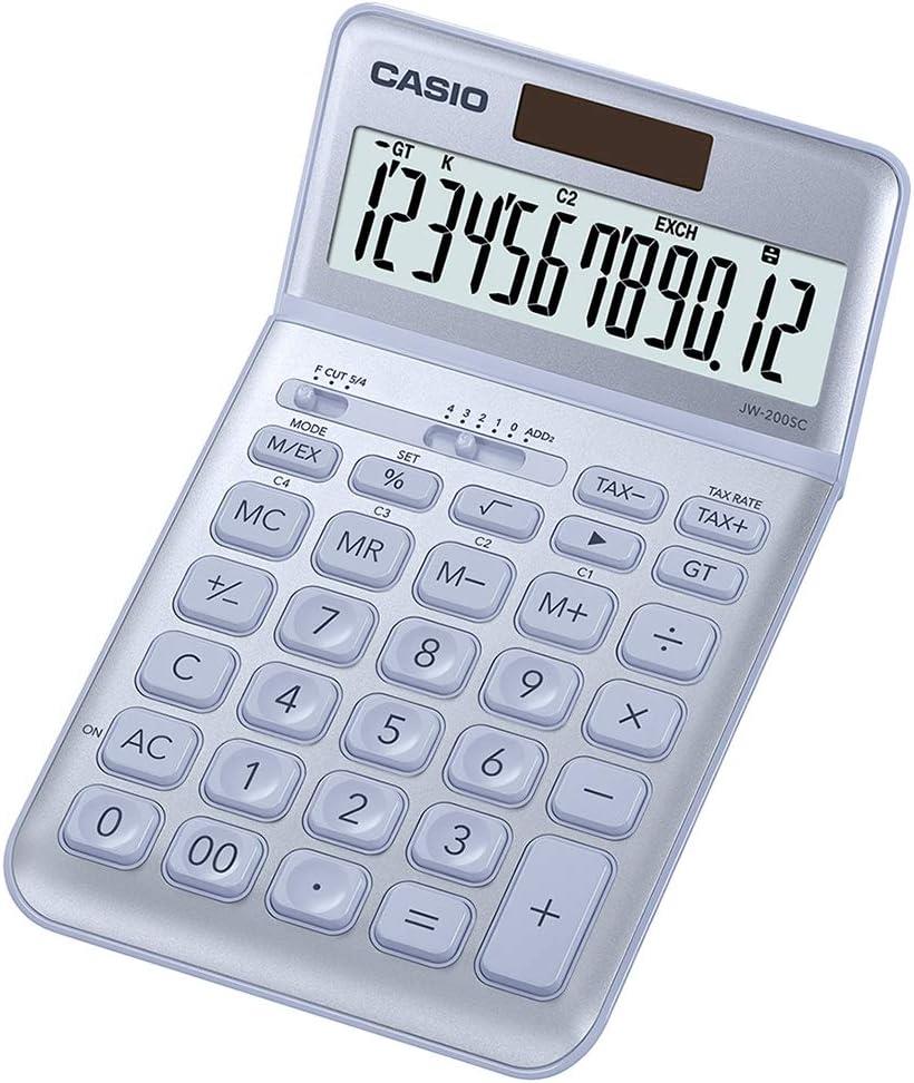 Casio JW-200SC-BU 12 Hane Mavi Masa Üstü Hesap Makinesi Casio JW-200SC-BU 12 Hane Mavi Masa Üstü Hesap Makinesi
