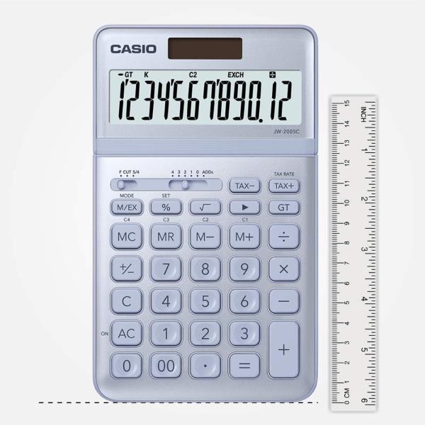 Casio JW-200SC-BU 12 Hane Mavi Masa Üstü Hesap Makinesi Casio JW-200SC-BU 12 Hane Mavi Masa Üstü Hesap Makinesi