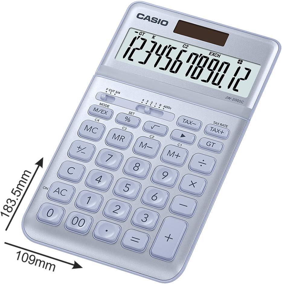Casio JW-200SC-BU 12 Hane Mavi Masa Üstü Hesap Makinesi Casio JW-200SC-BU 12 Hane Mavi Masa Üstü Hesap Makinesi