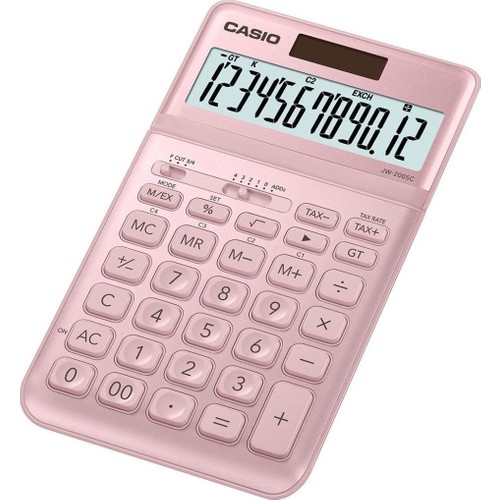 Casio JW-200SC-PK 12 Hane Pembe Masa Üstü Hesap Makinesi Casio JW-200SC-PK 12 Hane Pembe Masa Üstü Hesap Makinesi