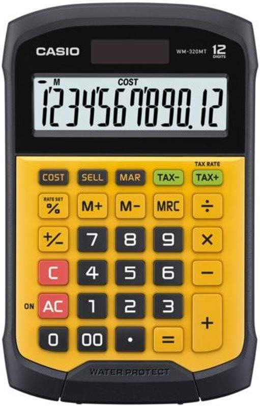 Casio Hesap Makinesi 12 Haneli - WM-320MT - Su Geçirmez-Toza Dayanıklı Casio Hesap Makinesi 12 Haneli - WM-320MT - Su Geçirmez-Toza Dayanıklı