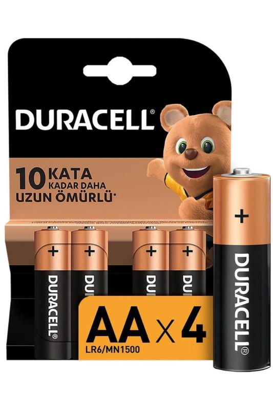 Duracell AA Kalem Pil 4lü LR6/mn1500 Duracell AA Kalem Pil 4lü LR6/mn1500