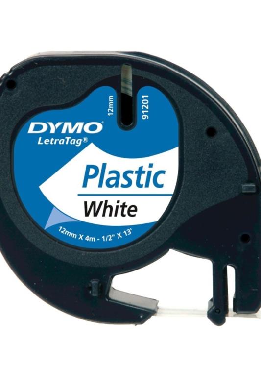 DYMO S0721660 LetraTag Plastik Şerit (12 mm X 4 mt) , Beyaz (59422) DYMO S0721660 LetraTag Plastik Şerit (12 mm X 4 mt) , Beyaz (59422)