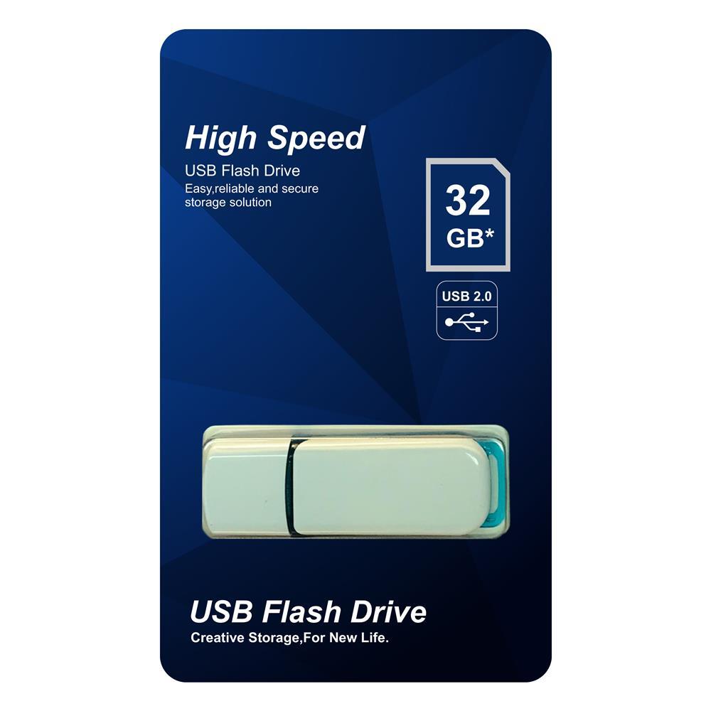 Elba 32GB Plastik Beyaz-Mavi 2.0 USB Flash Bellek Elba 32GB Plastik Beyaz-Mavi 2.0 USB Flash Bellek