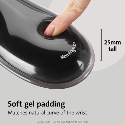 Kensington ergonomik bilek desteğine sahip fare altlığı, kaymaz ve rahat ikili jel bilek tutucu, lazer ve optik farelerle uyumlu, siyah/mavi, 62401 Kensington ergonomik bilek desteğine sahip fare altlığı, kaymaz ve rahat ikili jel bilek tutucu, lazer ve optik farelerle uyumlu, siyah/mavi, 62401