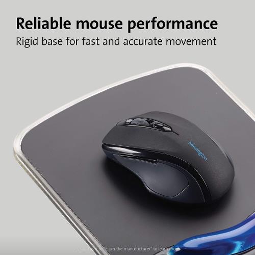 Kensington ergonomik bilek desteğine sahip fare altlığı, kaymaz ve rahat ikili jel bilek tutucu, lazer ve optik farelerle uyumlu, siyah/mavi, 62401 Kensington ergonomik bilek desteğine sahip fare altlığı, kaymaz ve rahat ikili jel bilek tutucu, lazer ve optik farelerle uyumlu, siyah/mavi, 62401