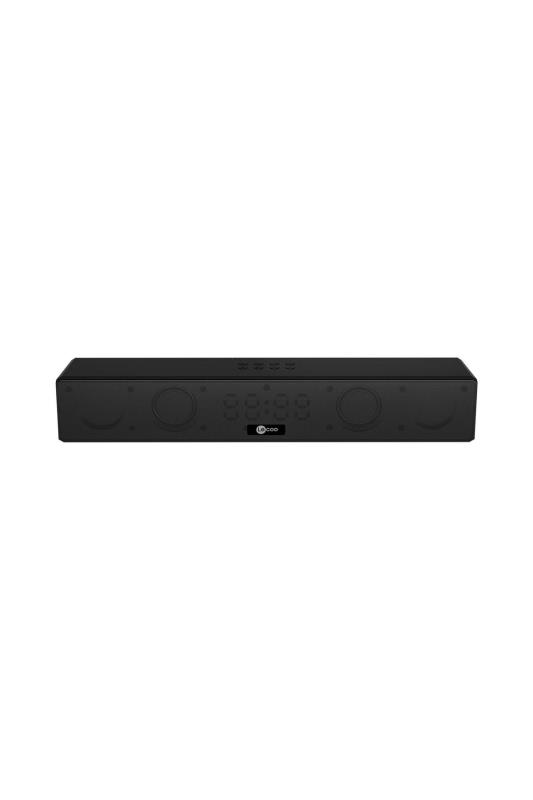 Lecoo DS103 Kablosuz Bluetooth 10W RGB Saat/Alarm Stereo Soundbar Hoparlör Siyah Lecoo DS103 Kablosuz Bluetooth 10W RGB Saat/Alarm Stereo Soundbar Hoparlör Siyah