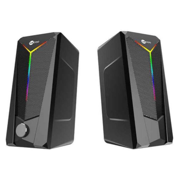 Lecoo DS104 Kablolu USB + 3.5mm Jack 6W RGB Aydınlatmalı Masaüstü Hoparlör Siyah Lecoo DS104 Kablolu USB + 3.5mm Jack 6W RGB Aydınlatmalı Masaüstü Hoparlör Siyah