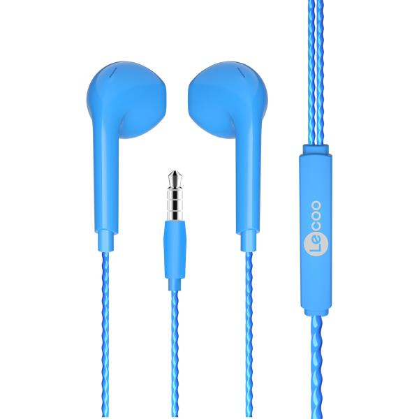 Lecoo EH104 Kablolu 3.5mm Jacklı Kulak İçi Mikrofonlu Kulaklık Mavi Lecoo EH104 Kablolu 3.5mm Jacklı Kulak İçi Mikrofonlu Kulaklık Mavi