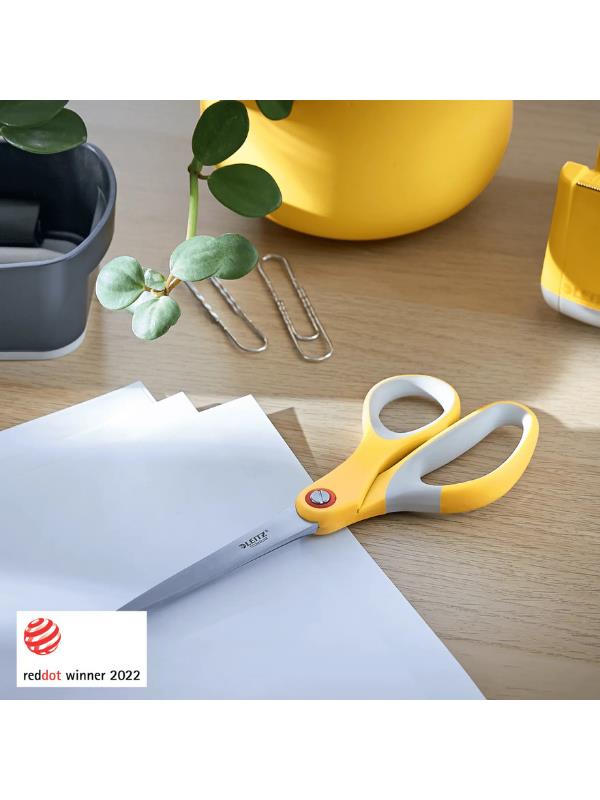 Leitz Cosy Titanyum Premium Ofis Makası Sarı KOD:53320019 Leitz Cosy Titanyum Premium Ofis Makası Sarı KOD:53320019
