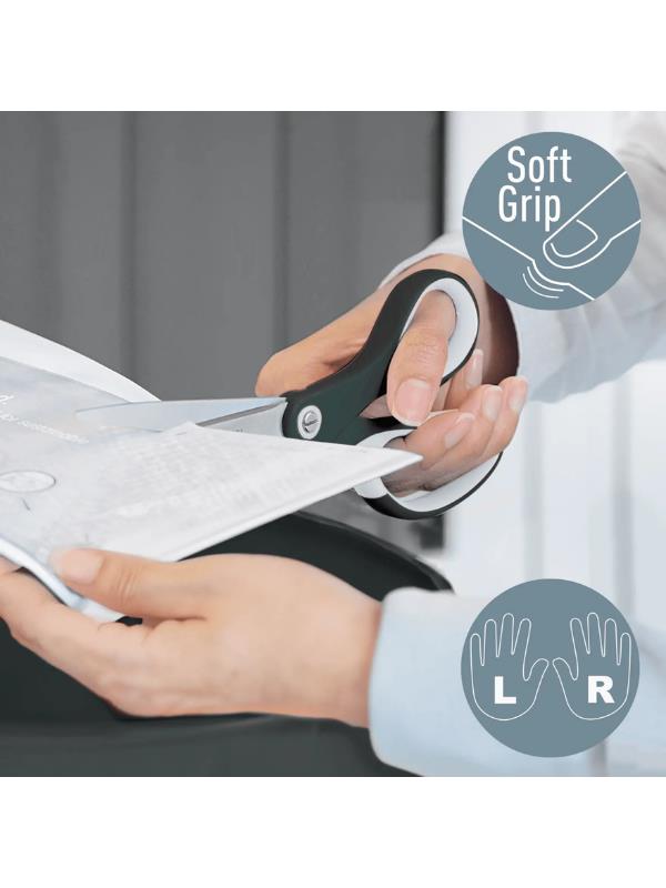 Leitz Wow Ofis Makası 205mm Metalik Siyah - KOD:53192095 Leitz Wow Ofis Makası 205mm Metalik Siyah - KOD:53192095