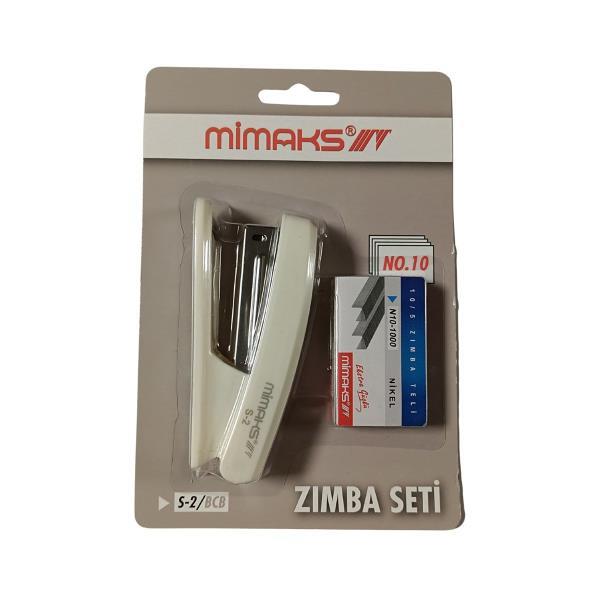 Mimaks No:10 Bej/Beyaz Zımba Makinesi Seti Kod:S-2 Mimaks No:10 Bej/Beyaz Zımba Makinesi Seti Kod:S-2