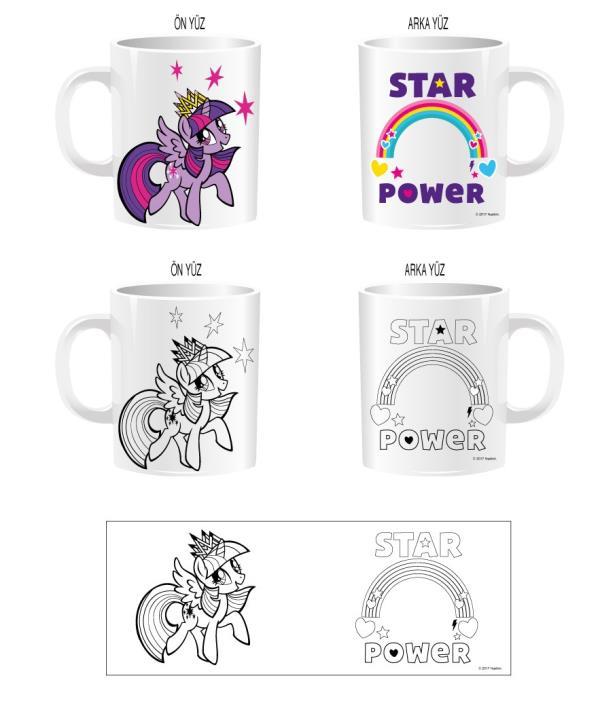 My Little Pony Porselen Kupa Boyama My Little Pony Porselen Kupa Boyama