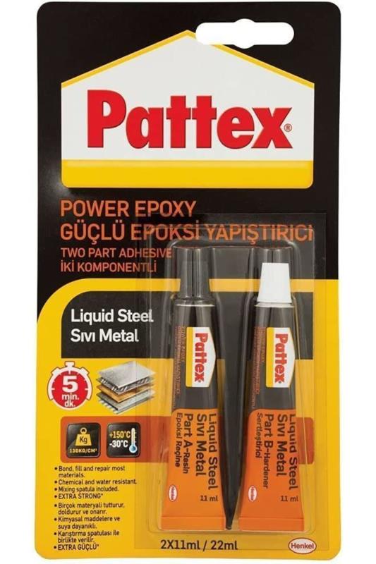 Pattex Güçlü Epoksi Yapıştırıcı Set 2*11 ml Pattex Güçlü Epoksi Yapıştırıcı Set 2*11 ml