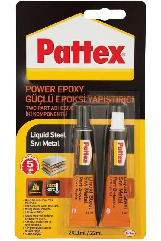 Pattex Güçlü Epoksi Yapıştırıcı Set 2*11 ml Pattex Güçlü Epoksi Yapıştırıcı Set 2*11 ml