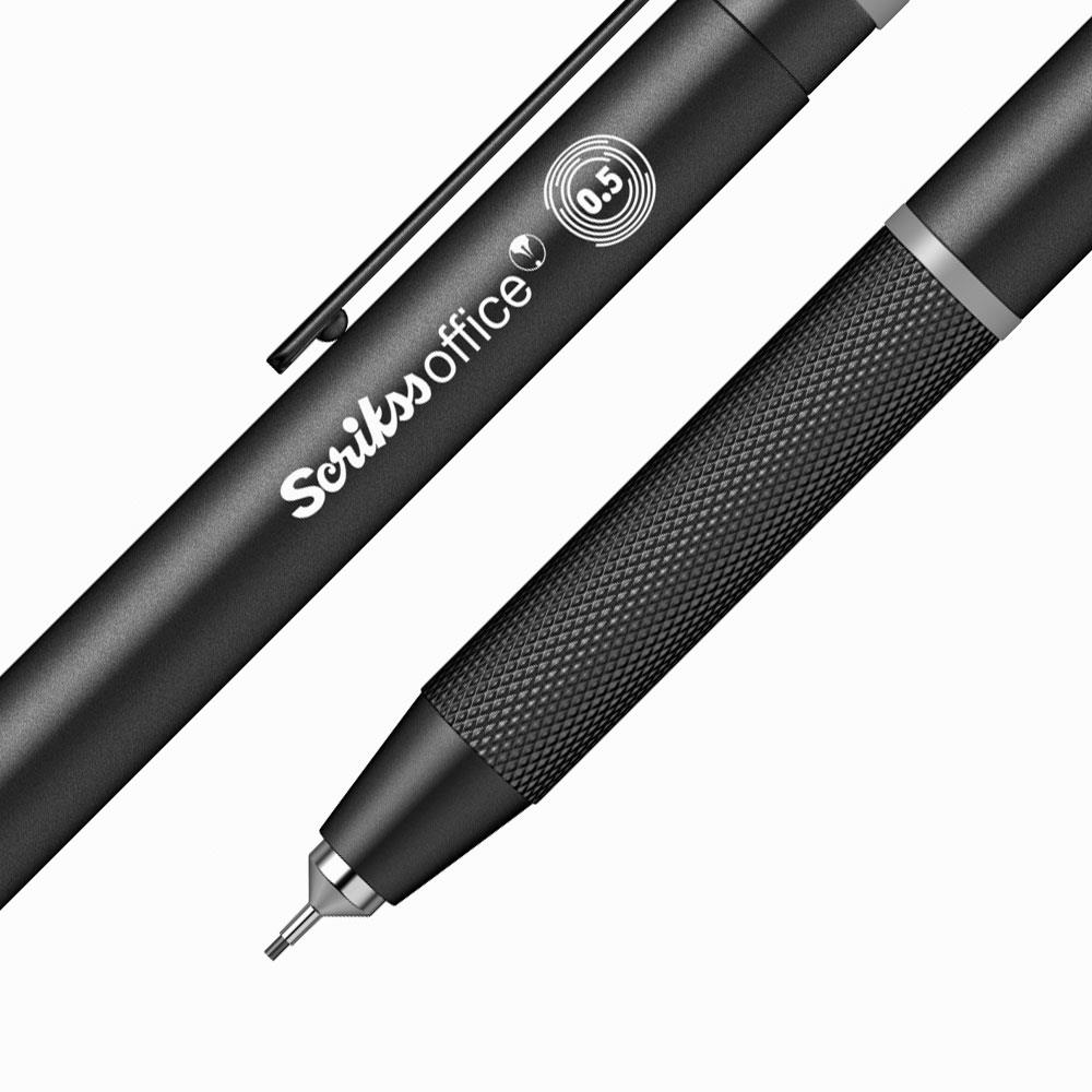 Scrikss Office Twist 0.5 Mm Gri Renk Mekanik Uçlu Versatil Kalem Şeffaf Kutu Scrikss Office Twist 0.5 Mm Gri Renk Mekanik Uçlu Versatil Kalem Şeffaf Kutu