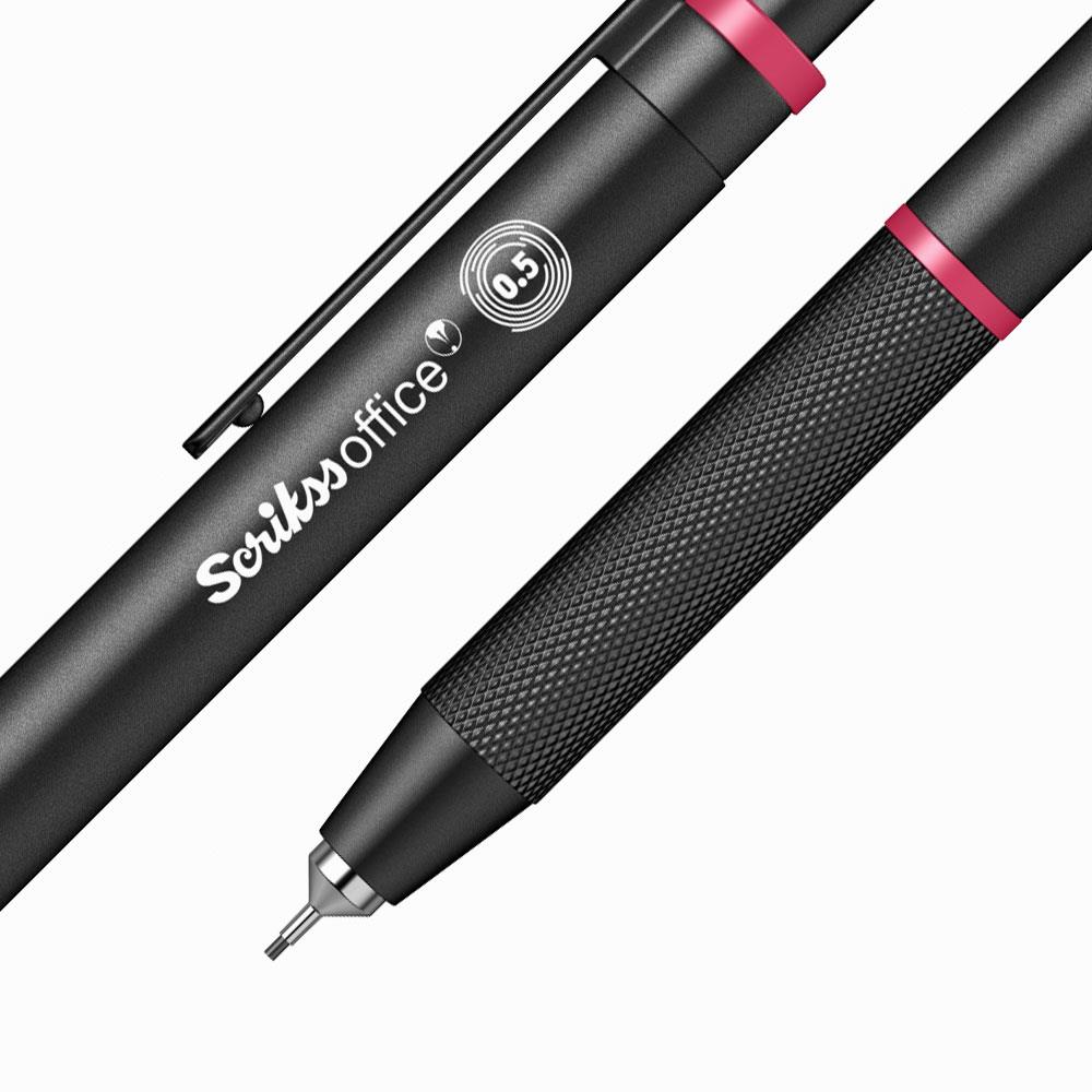 Scrikss Office Twist 0.5 Mm Pembe Renk Mekanik Uçlu Versatil Kalem Şeffaf Kutu Scrikss Office Twist 0.5 Mm Pembe Renk Mekanik Uçlu Versatil Kalem Şeffaf Kutu